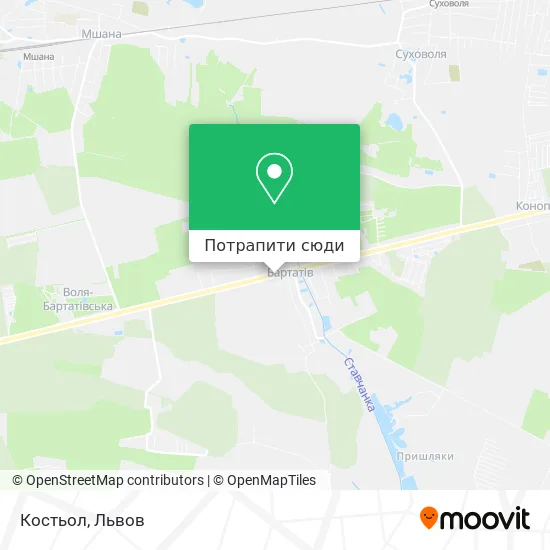 Карта Костьол