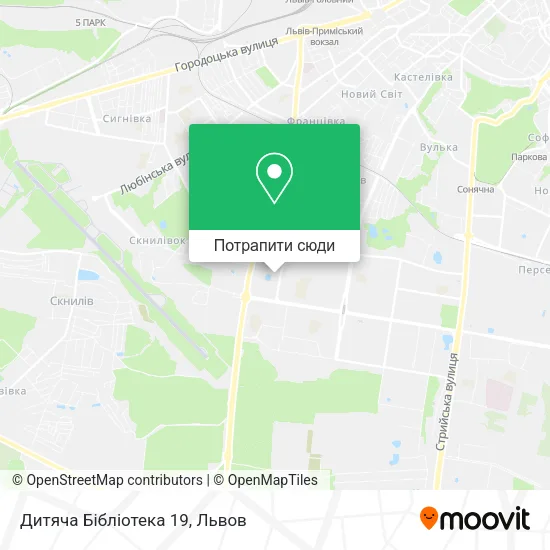 Карта Дитяча Бібліотека 19