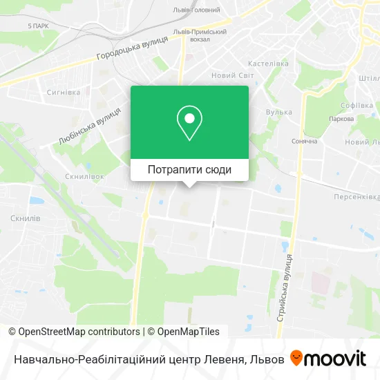 Карта Навчально-Реабілітаційний центр Левеня