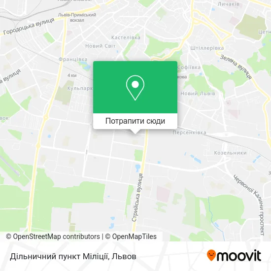Карта Дільничний пункт Міліції