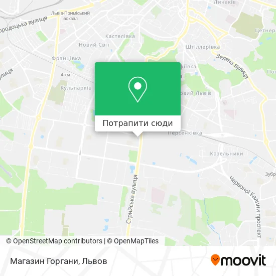 Карта Магазин Горгани
