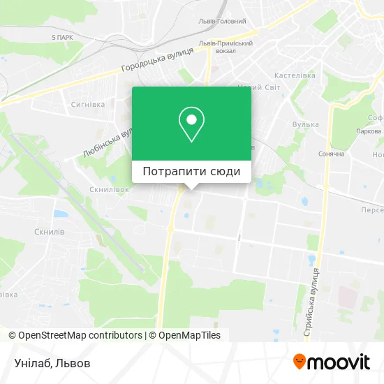 Карта Унілаб