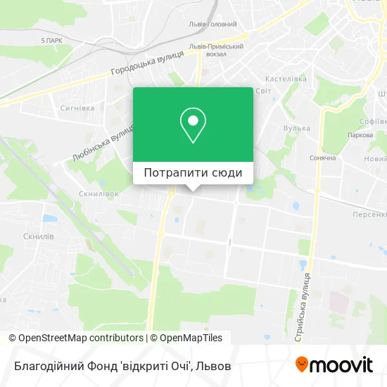 Карта Благодійний Фонд 'відкриті Очі'