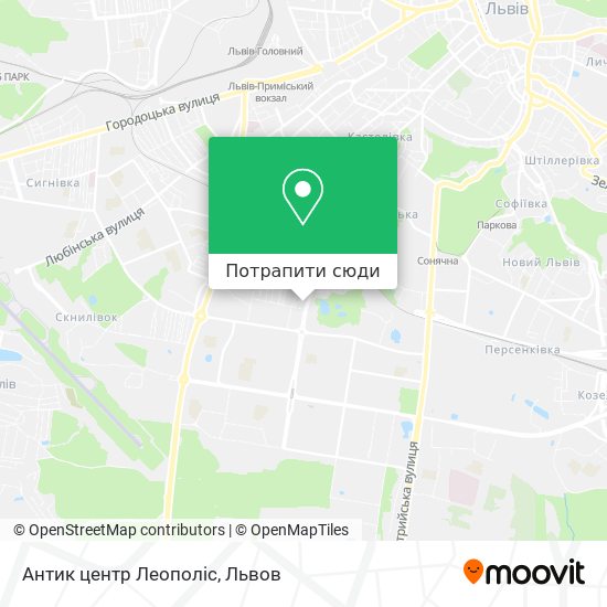 Карта Антик центр Леополіс
