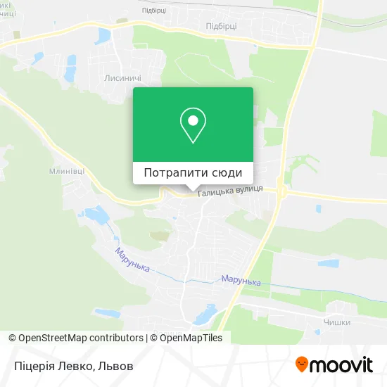 Карта Піцерія Левко