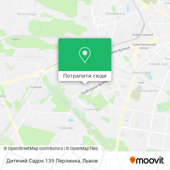 Карта Дитячий Садок 139 Перлинка