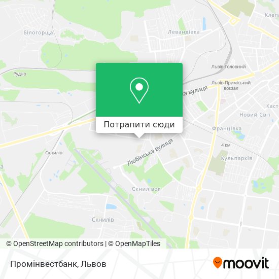 Карта Промінвестбанк