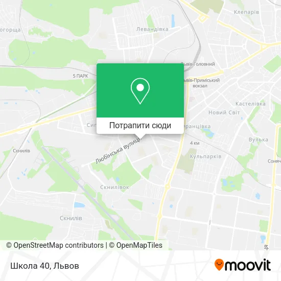 Карта Школа 40