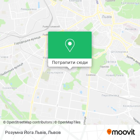 Карта Розумна Йога Львів
