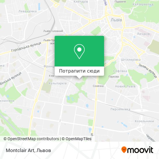 Карта Montclair Art