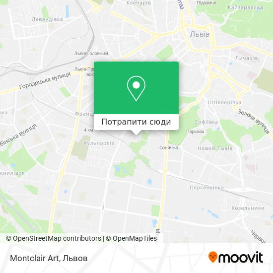 Карта Montclair Art
