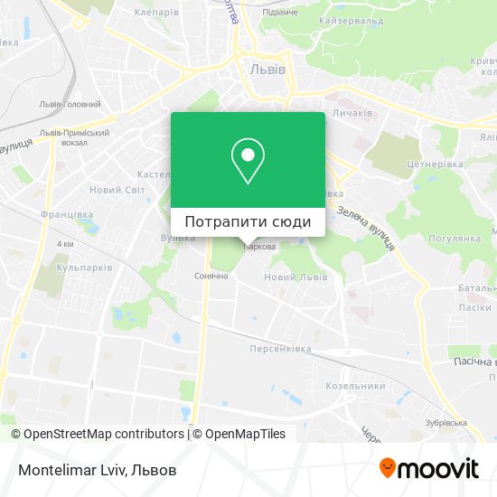 Карта Montelimar Lviv