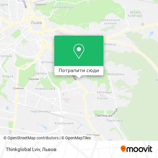 Карта Thinkglobal Lviv