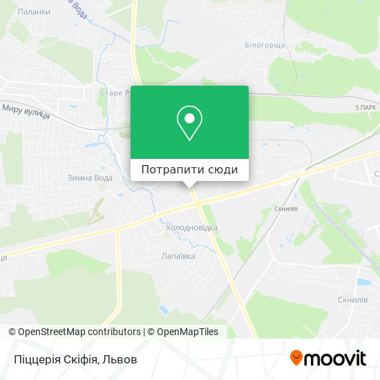 Карта Піццерія Скіфія