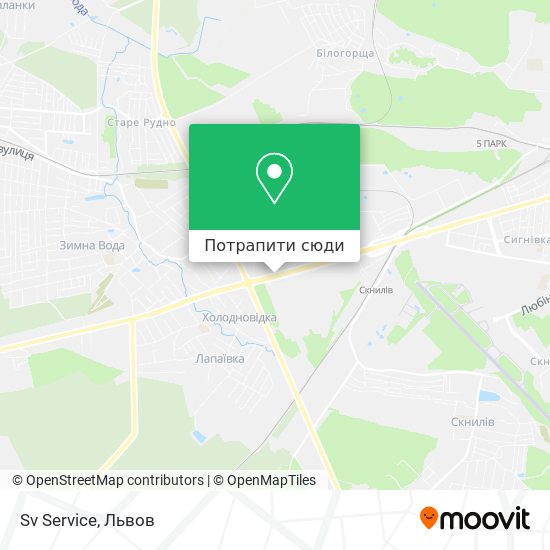 Карта Sv Service