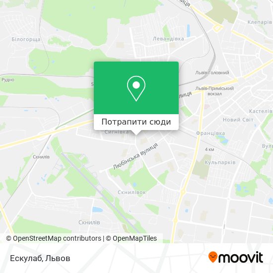 Карта Ескулаб