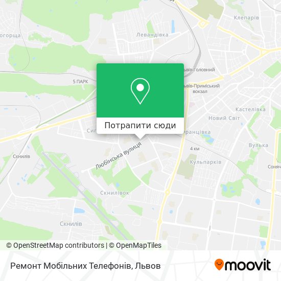 Карта Ремонт Мобільних Телефонів