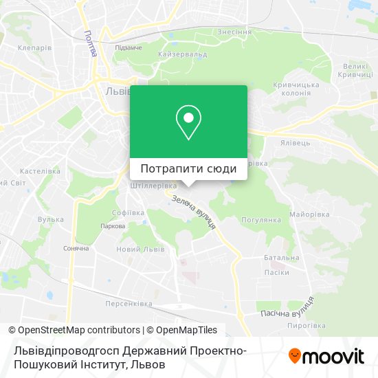 Карта Львівдіпроводгосп Державний Проектно-Пошуковий Інститут
