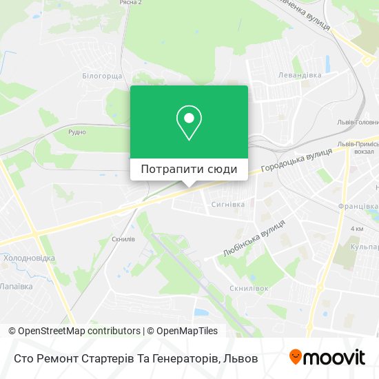 Карта Сто Ремонт Стартерів Та Генераторів