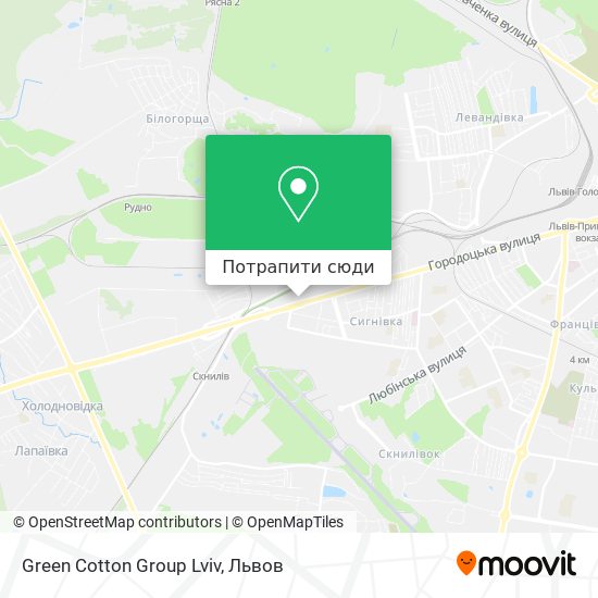 Карта Green Cotton Group Lviv