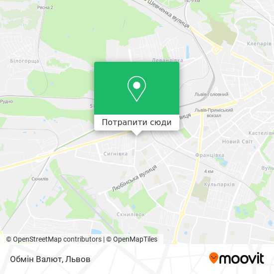 Карта Обмін Валют