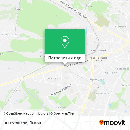 Карта Автотовари