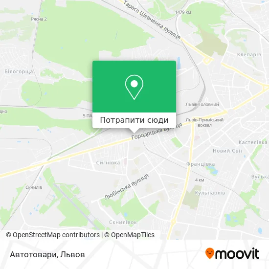Карта Автотовари