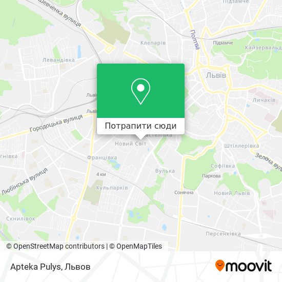 Карта Apteka Pulys
