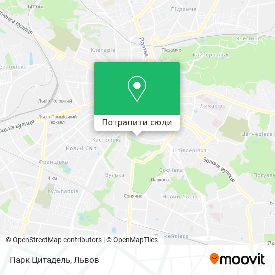 Карта Парк Цитадель