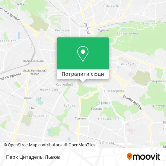 Карта Парк Цитадель