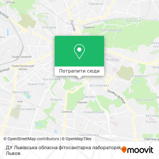 Карта ДУ Львівська обласна фітосанітарна лабораторія