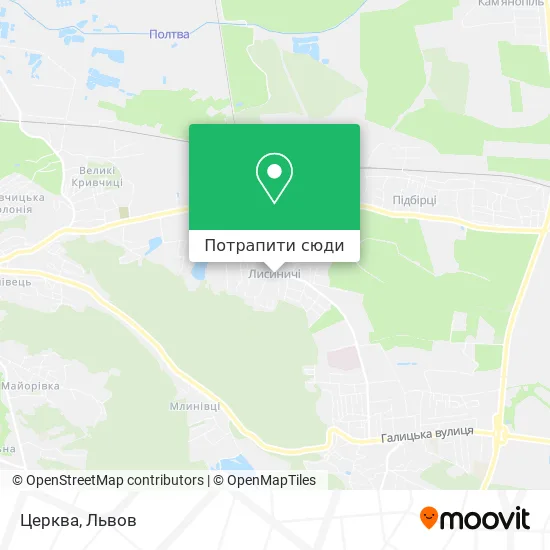 Карта Церква