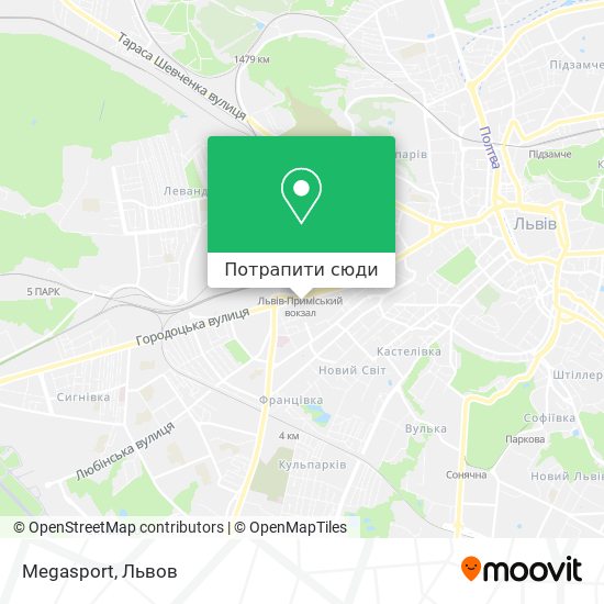 Карта Megasport