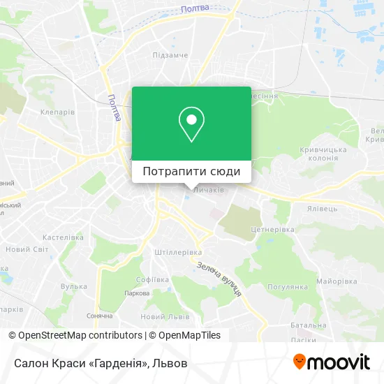 Карта Салон Краси «Гарденія»