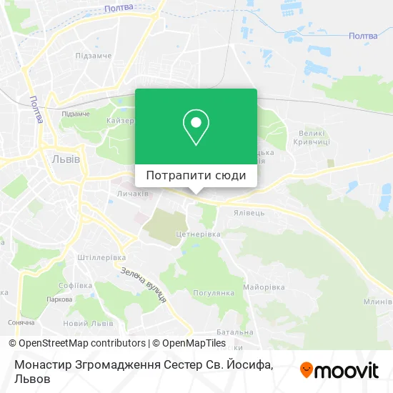 Карта Монастир Згромадження Сестер Св. Йосифа