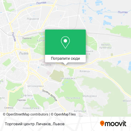 Карта Торговий центр Личаків