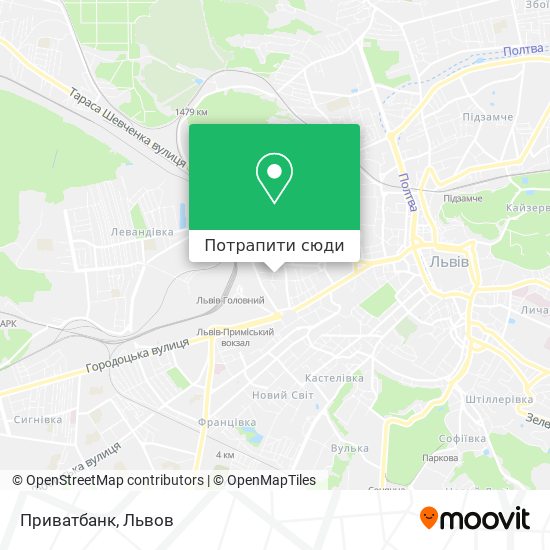 Карта Приватбанк