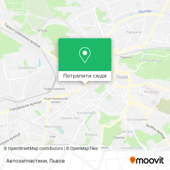 Карта Автозапчастини