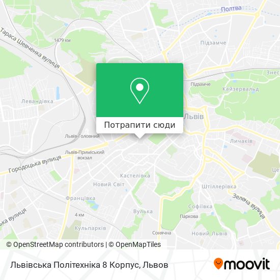 Карта Львівська Політехніка 8 Корпус