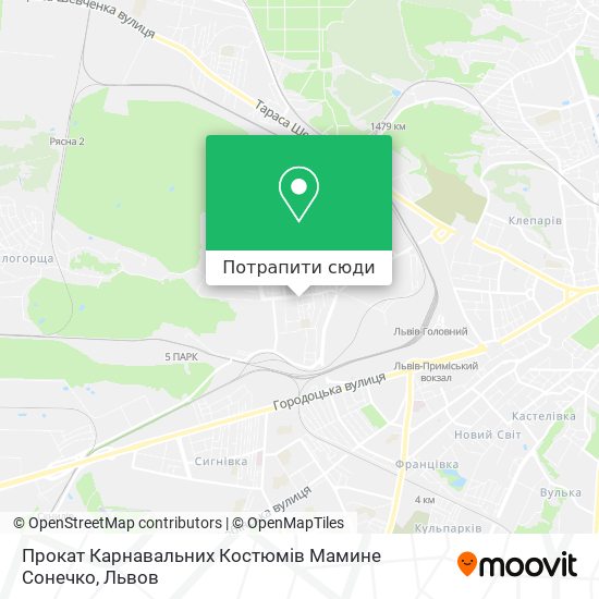 Карта Прокат Карнавальних Костюмів Мамине Сонечко