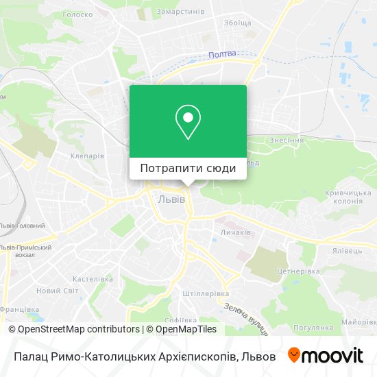 Карта Палац Римо-Католицьких Архієпископів