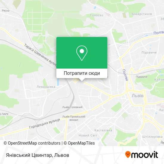 Карта Янівський Цвинтар
