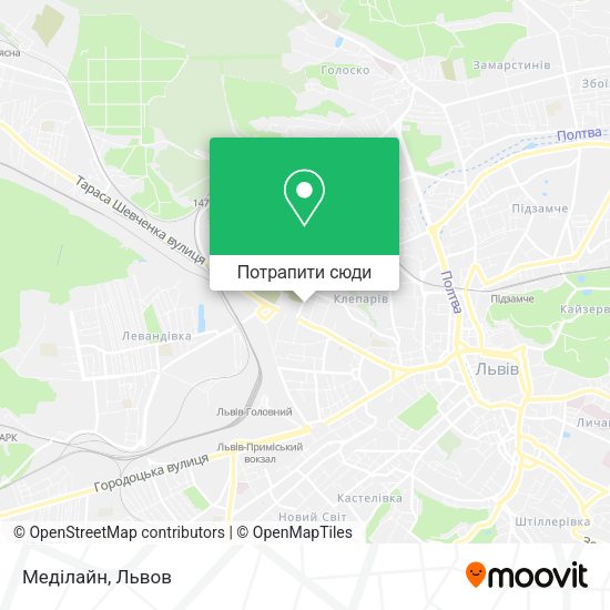 Карта Меділайн