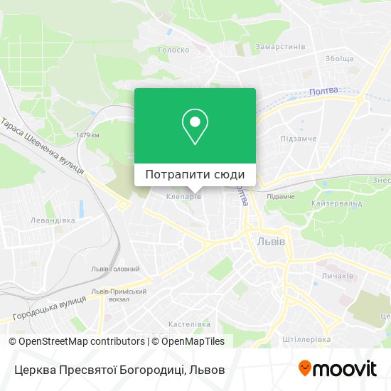 Карта Церква Пресвятої Богородиці