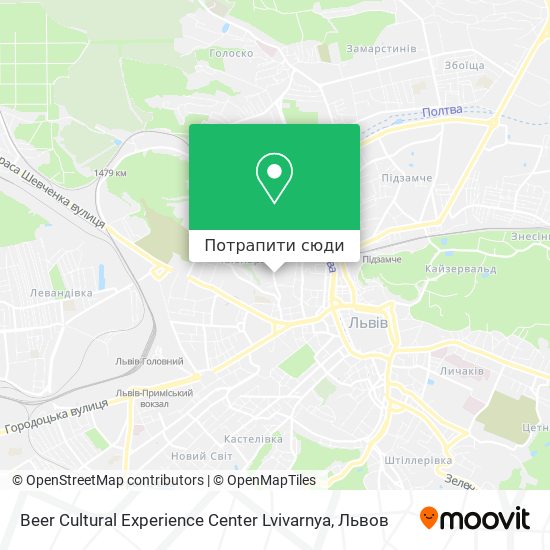 Карта Beer Cultural Experience Center Lvivarnya