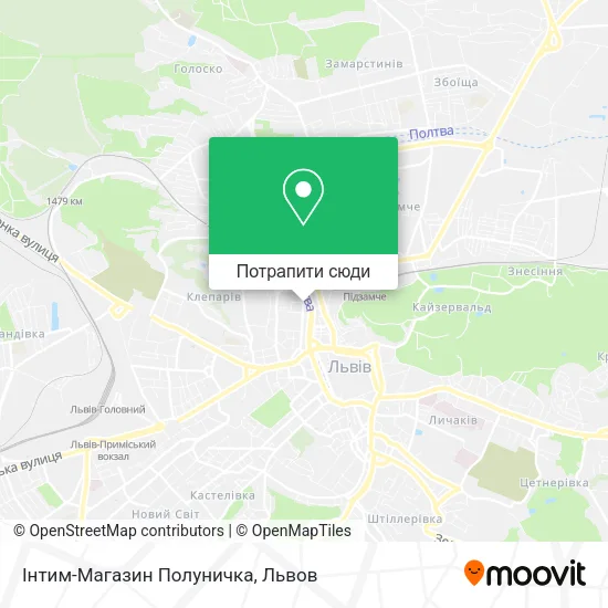 Карта Інтим-Магазин Полуничка