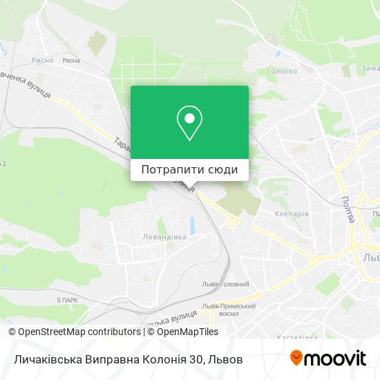 Карта Личаківська Виправна Колонія 30