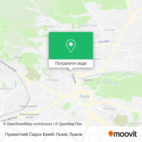 Карта Приватний Садок Бембі Львів