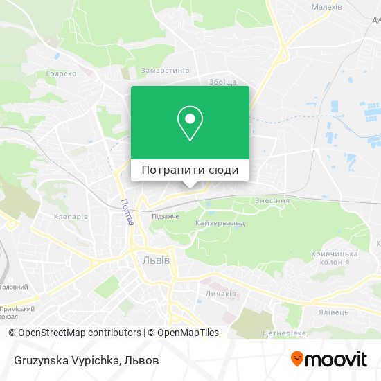 Карта Gruzynska Vypichka