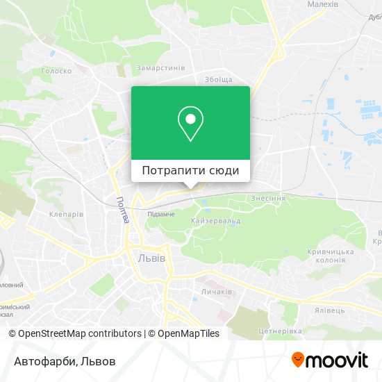 Карта Автофарби
